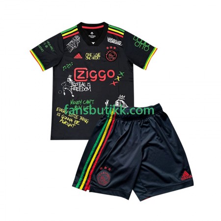Fotballdrakt AFC Ajax Bob Marley Special Barn Hjemmetrøye Svart 2025-2026 Kortermet